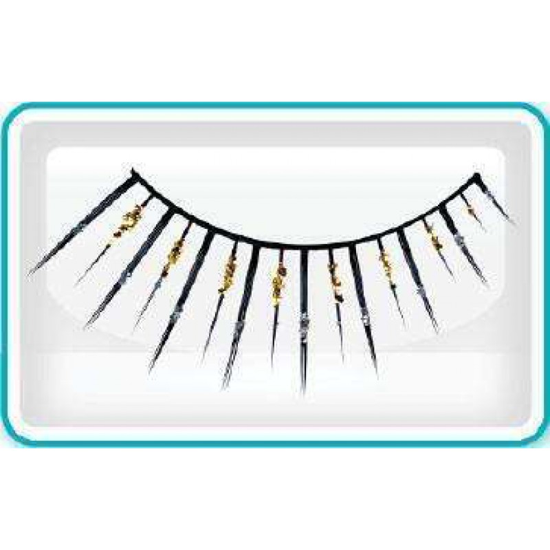 Ardell Eyelashes, Shimmer, Black, Gold, Glitter On Lashes, 65047 KK BB